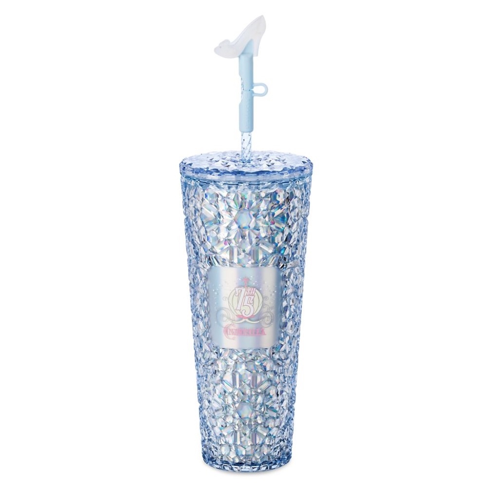 New 2025 Disney Starbucks Cinderella 75th anniversary travel tumbler Cup slipper